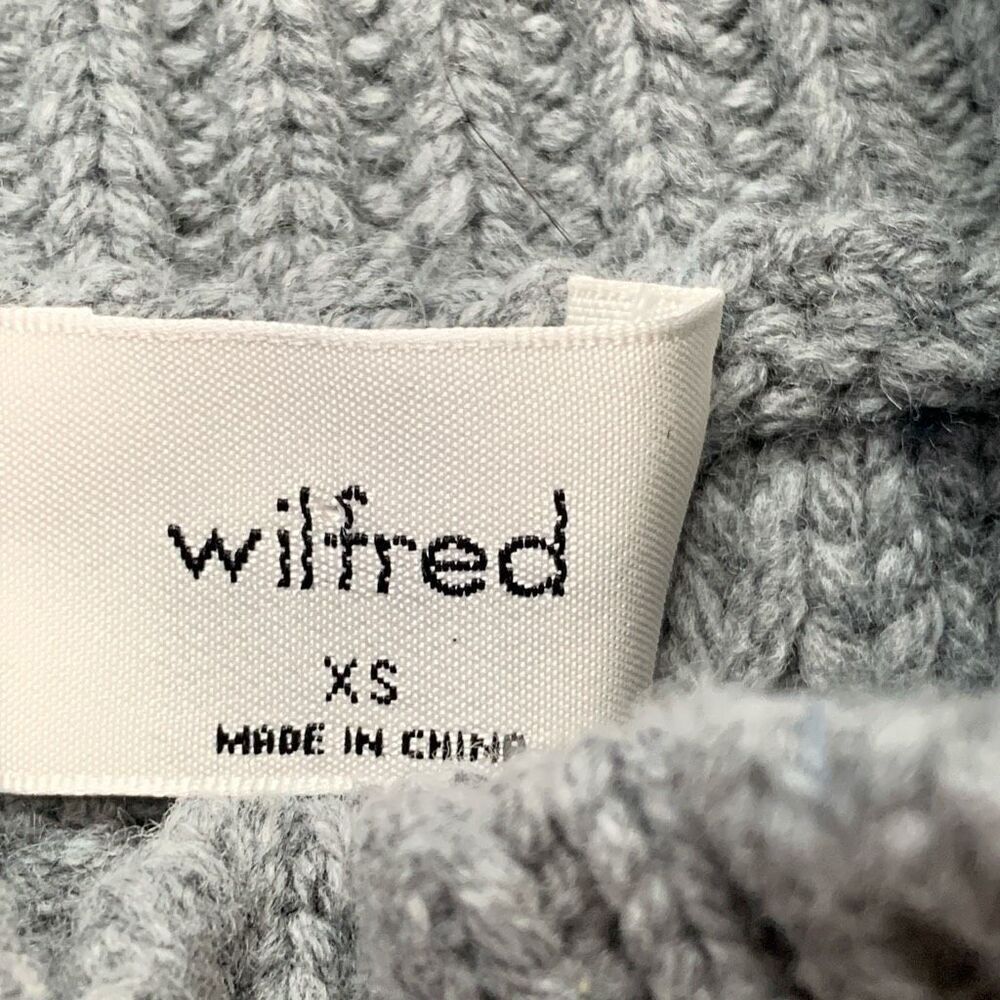 Wilfred Alps Sweater Vest Heather Dover Grey Wool Blend Pullover Neutral Knit - Picture 4 of 7